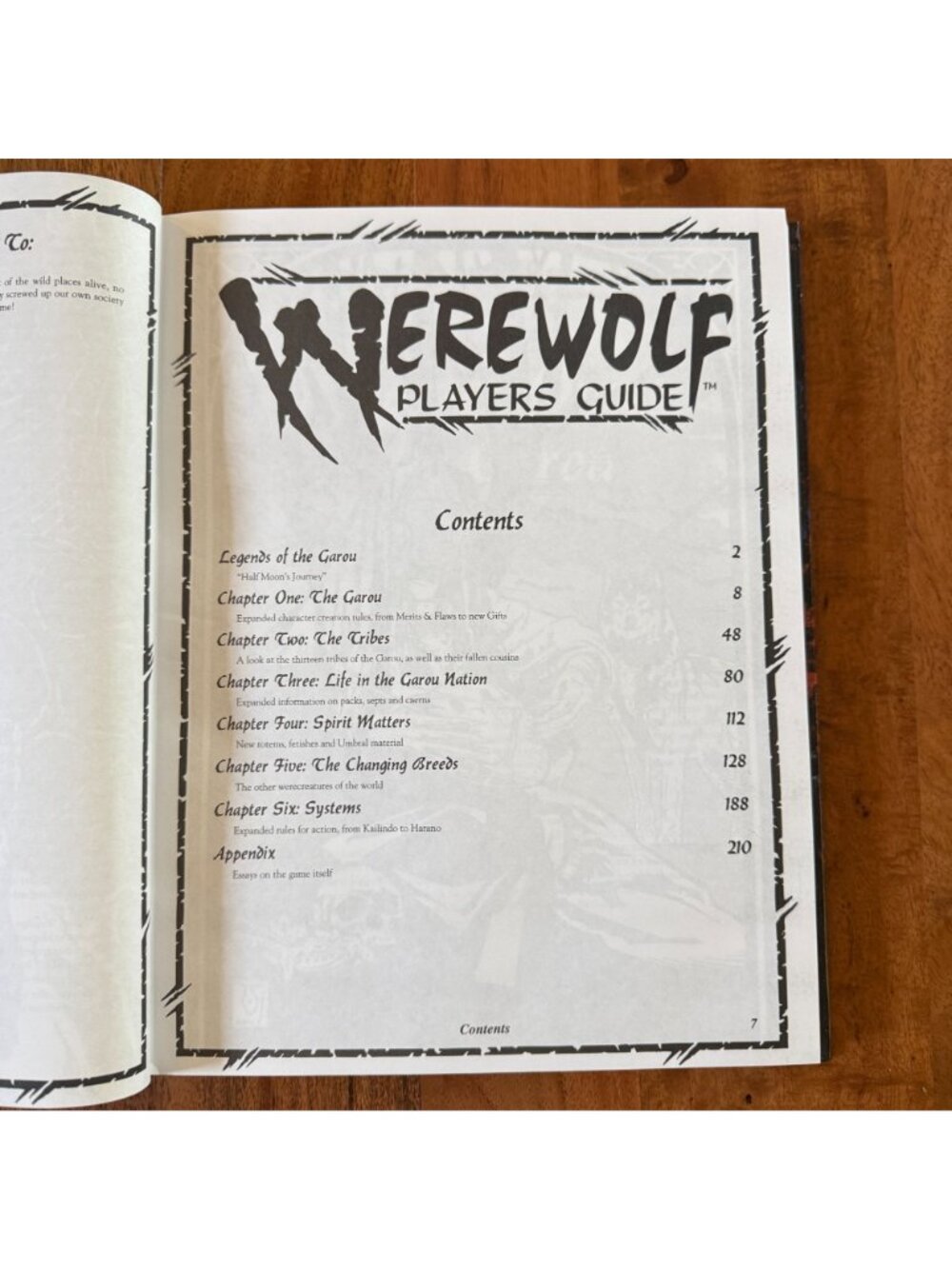 Werewolf The Apocalypse Players Guide 2nd Ed HC 1998 White Wolf RPG WW3108 - Picture 4 of 6